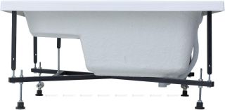 Акриловая ванна Aquanet Seed 347892 110x70 см с сиденьем с каркасом с фронтальной и боковой панелями